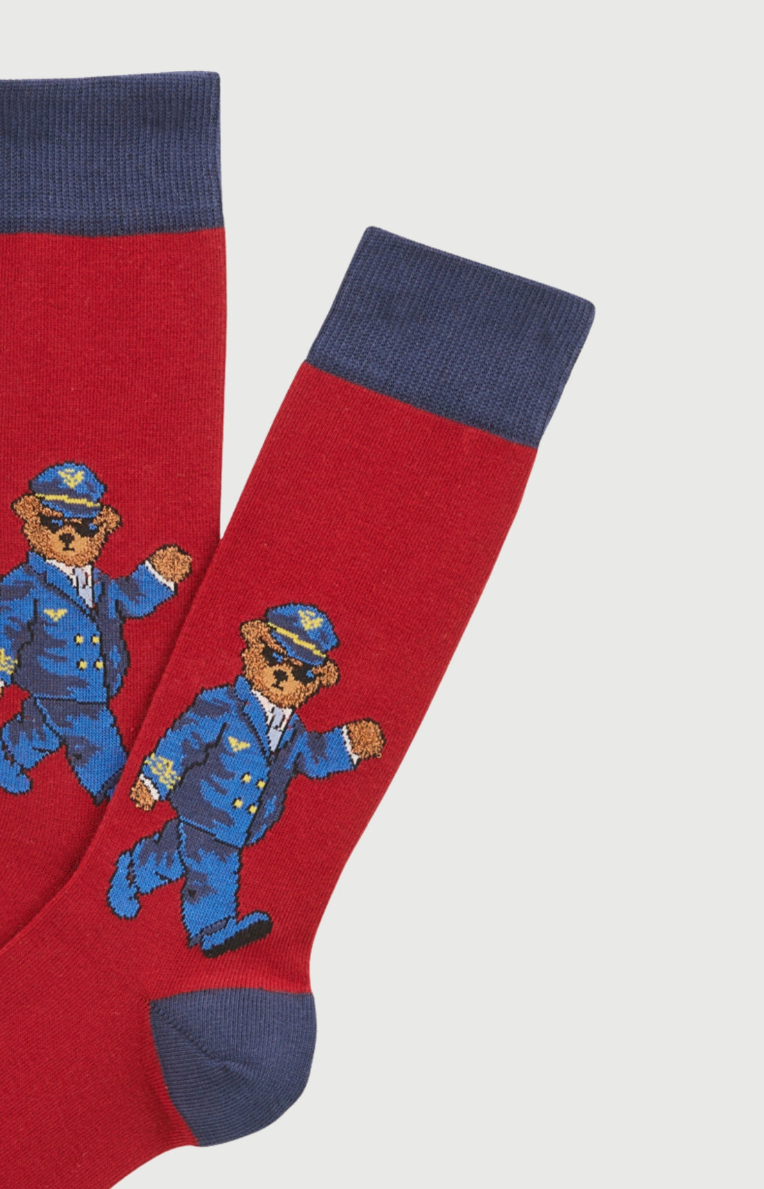 Chaussettes en coton pilote de lit bordeaux homme 2