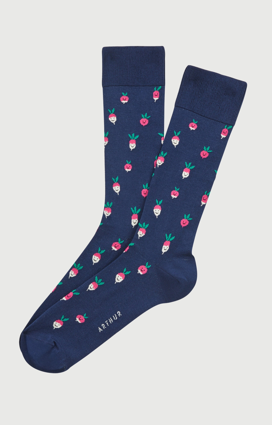 Chaussettes coton radis marine homme 1