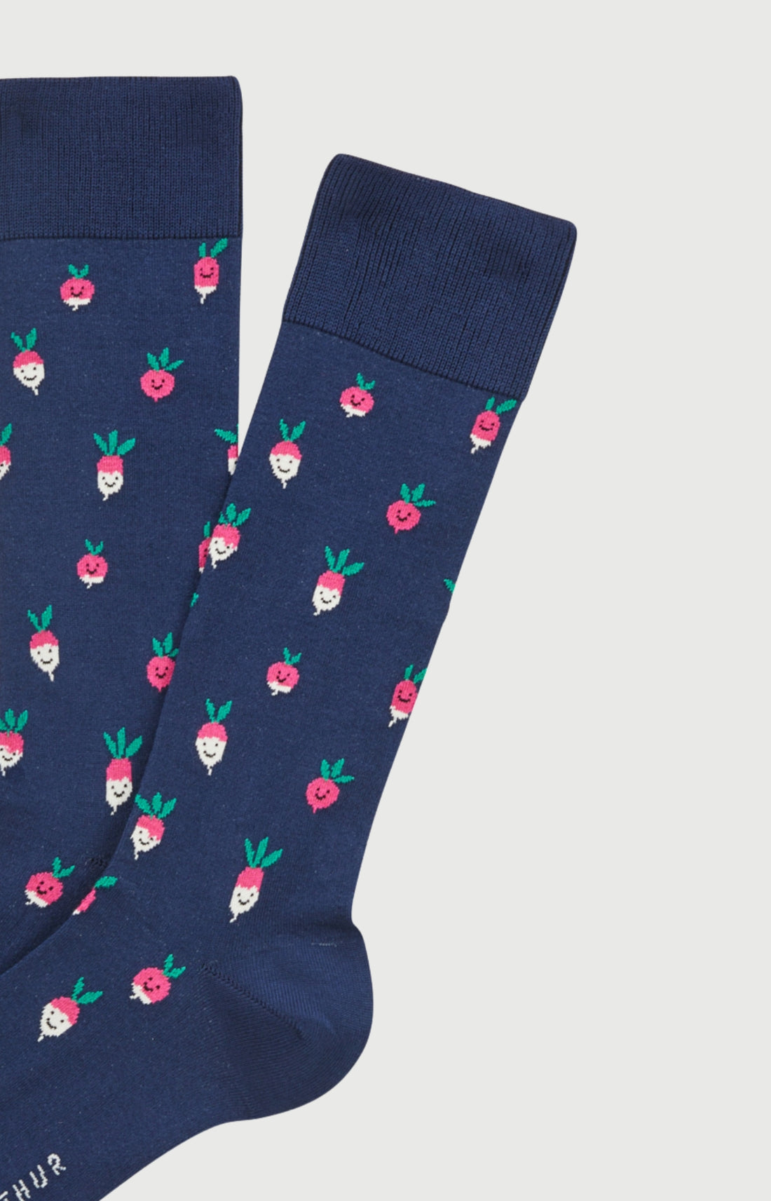 Chaussettes coton radis marine homme 2