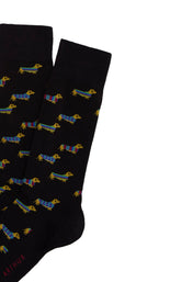 Chaussettes Homme Teckel Noir NOIR 2