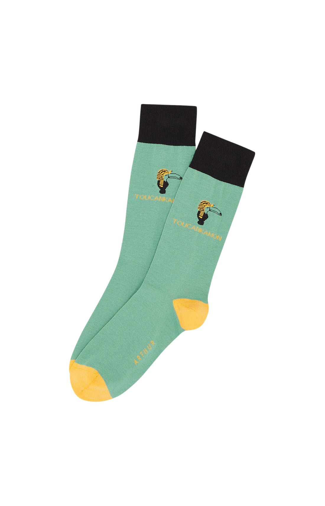 Chaussettes Homme Toucan Blanc et Ivoire et Beige et Marron 3