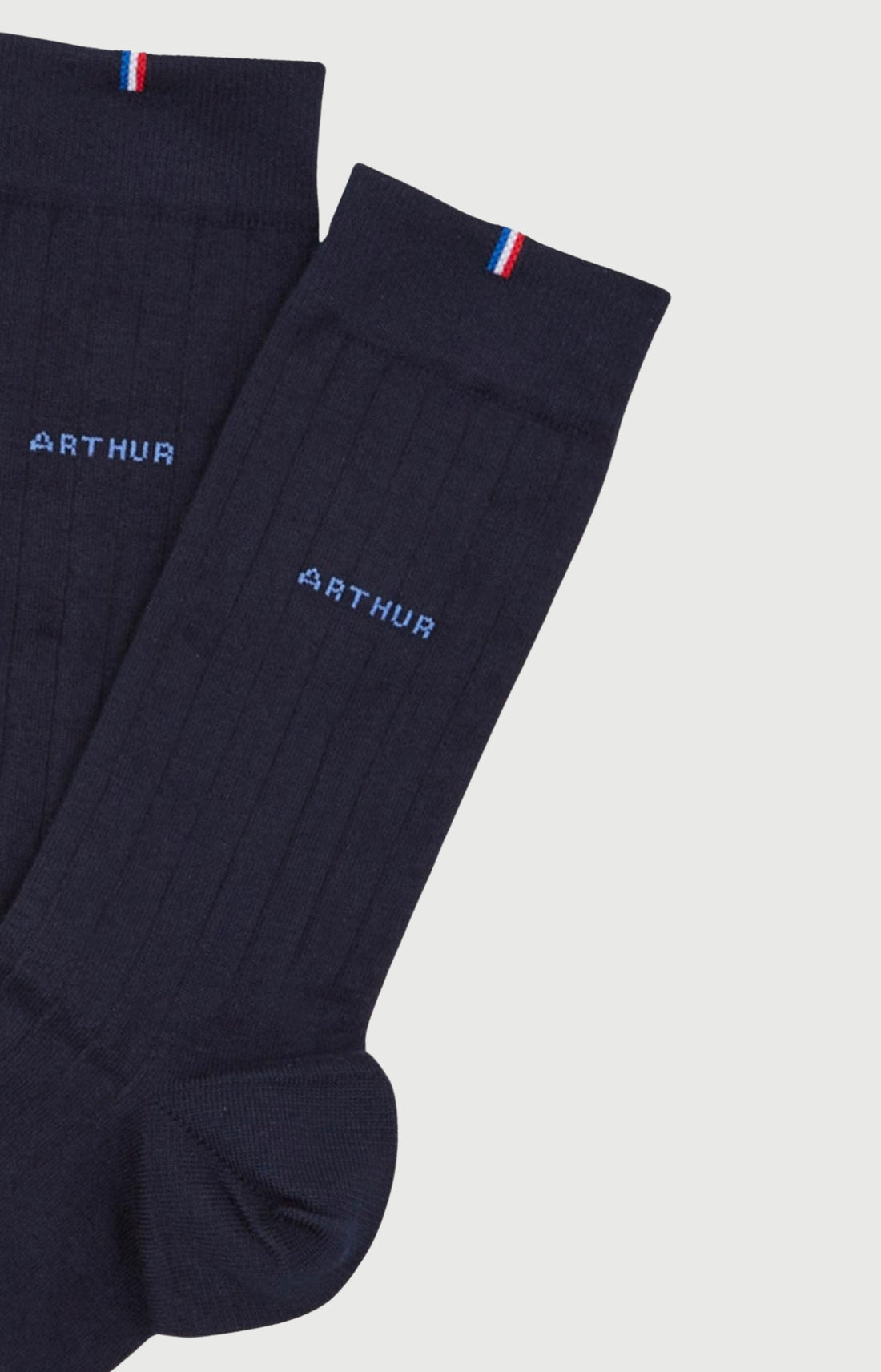 Chaussettes Homme unies bleu marine 2