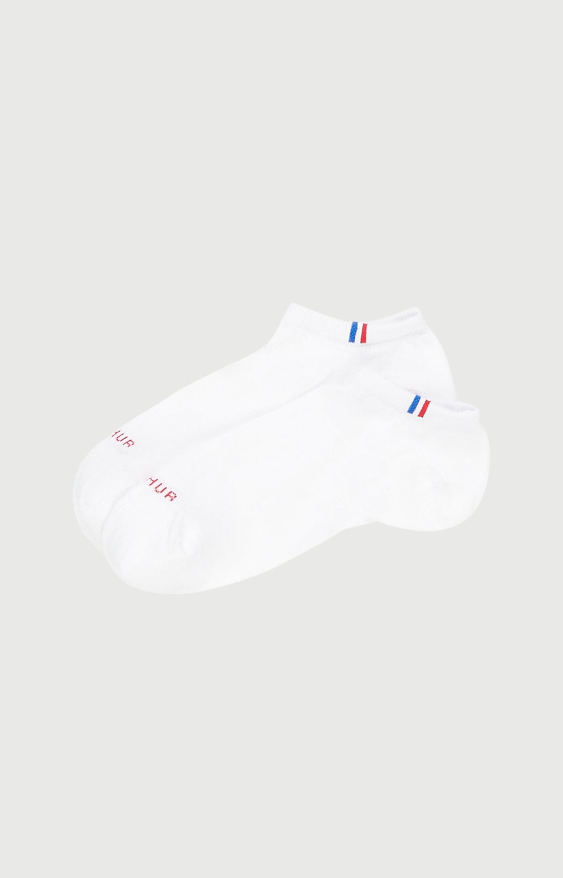 Pack 2 chaussettes invisibles Femme Coton Blanc et Ivoire 1 