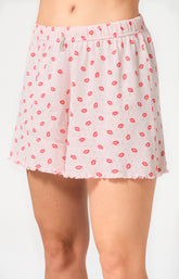 Pyjama Femme Kiss Imprimé bisous rouge à lèvre 6