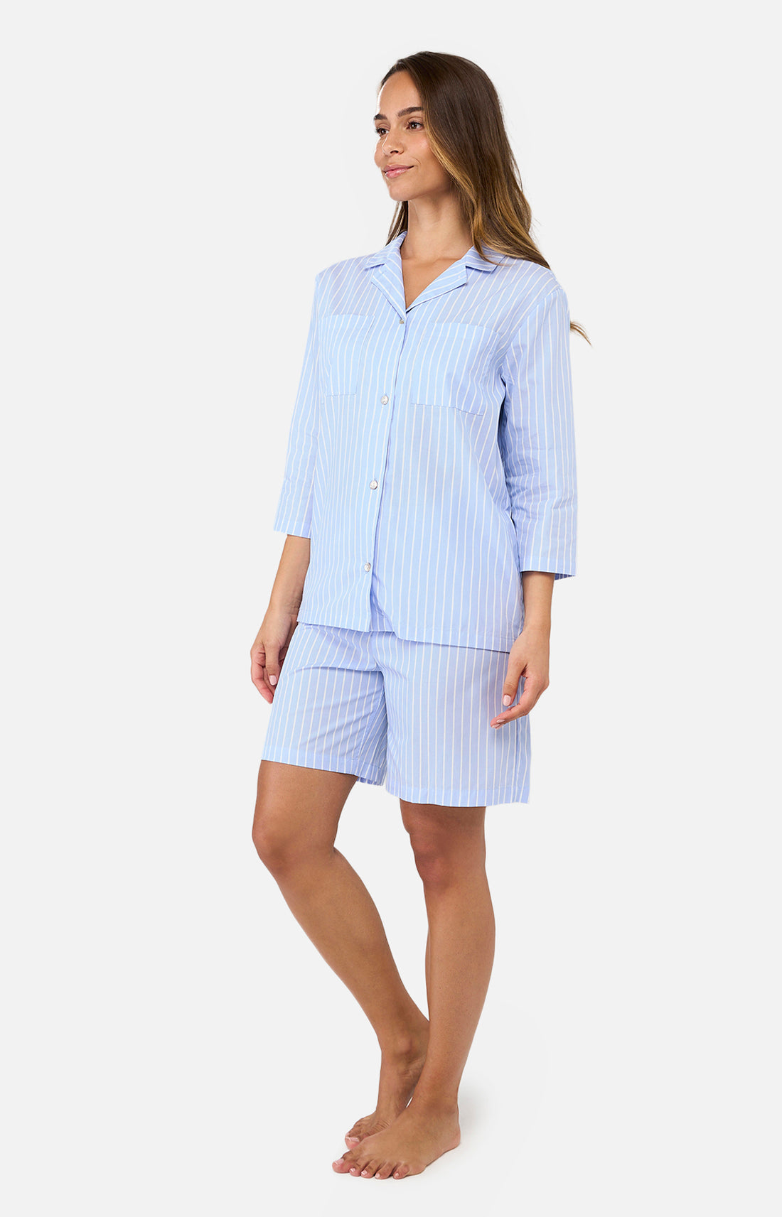 Pyjama court Femme Mona Bleu 2