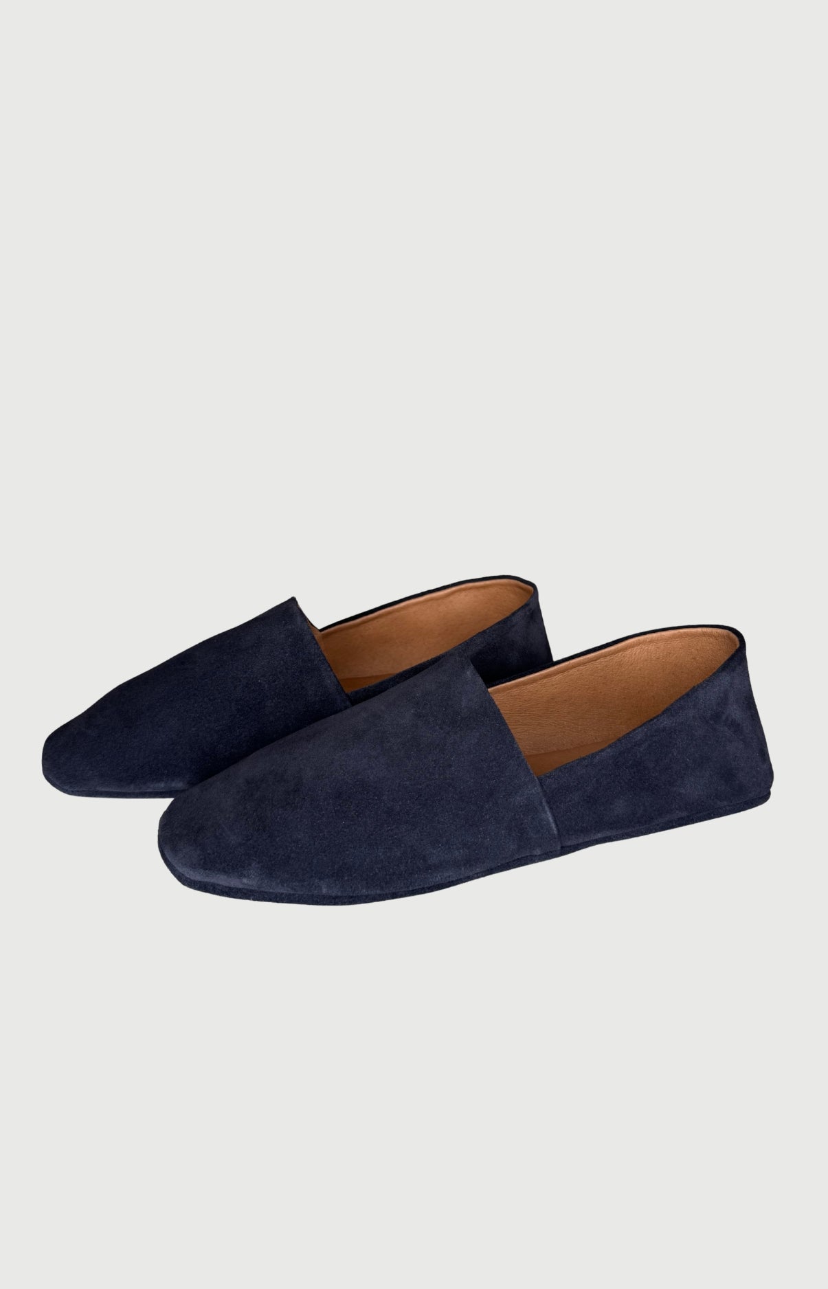 Babouches Homme Cuir Tradi Marine 1