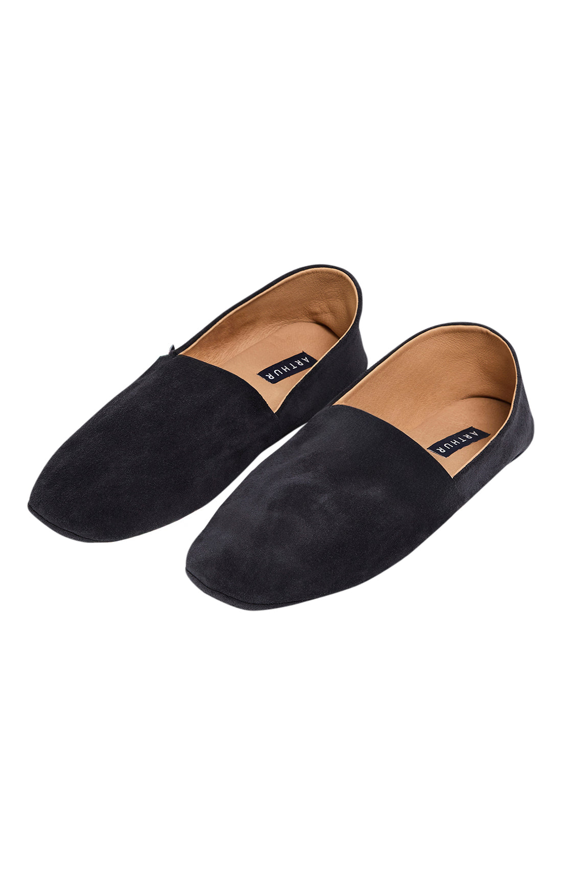 Babouches Homme Cuir Tradi Marine 1