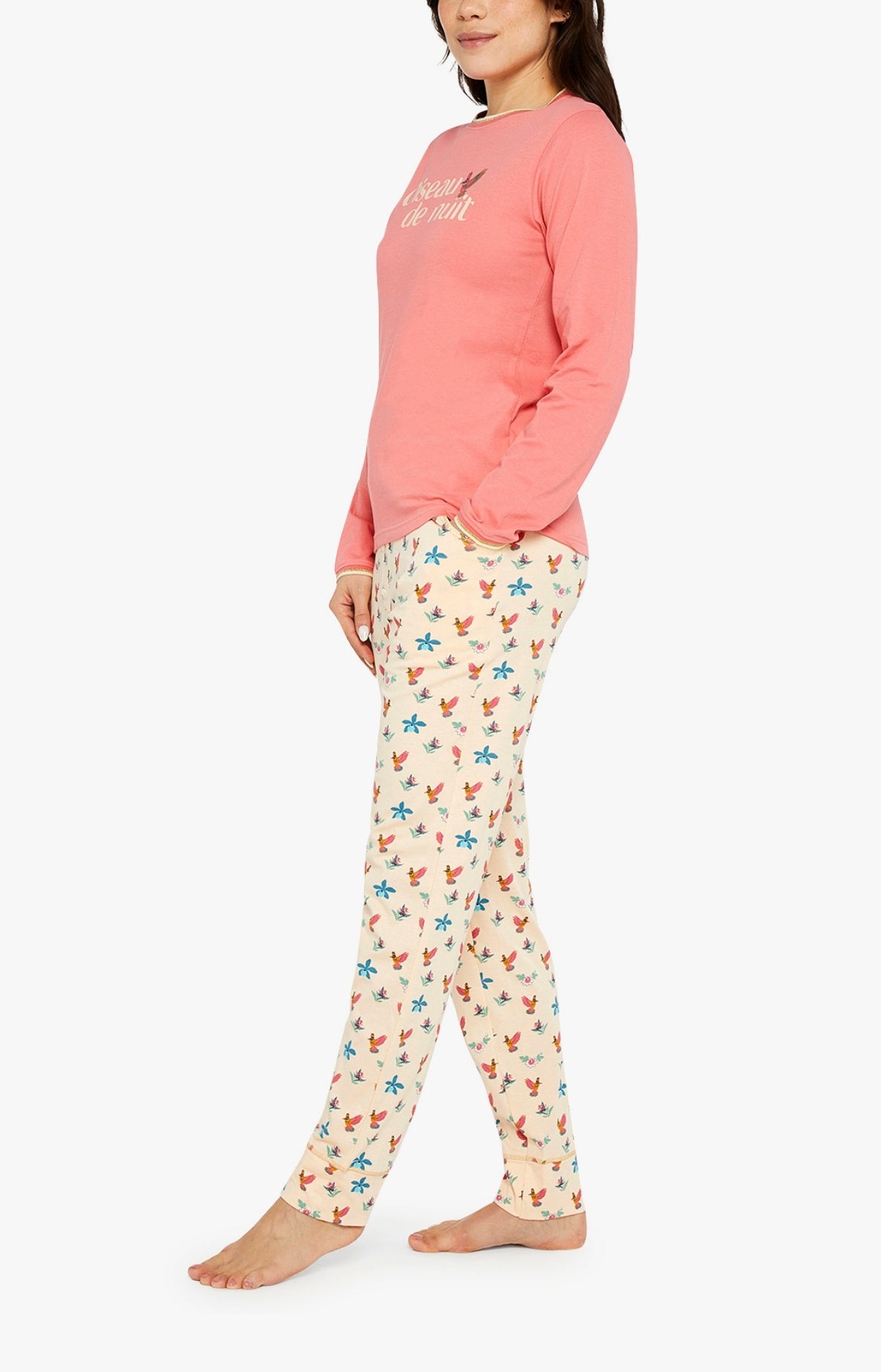 Pyjama long Femme Colibri Rose 5