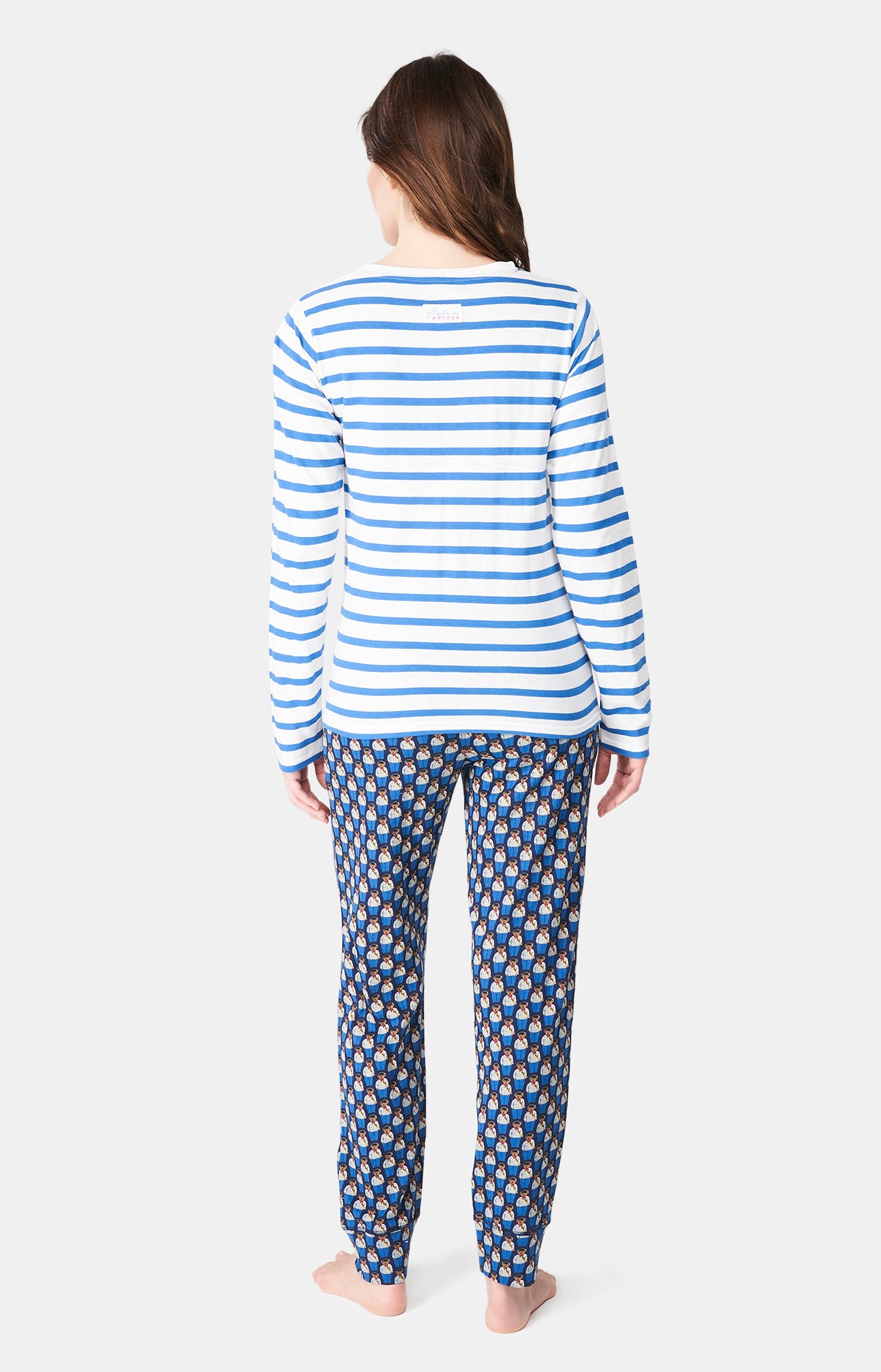 Pyjama long Femme Teddy In Paris Marine 5