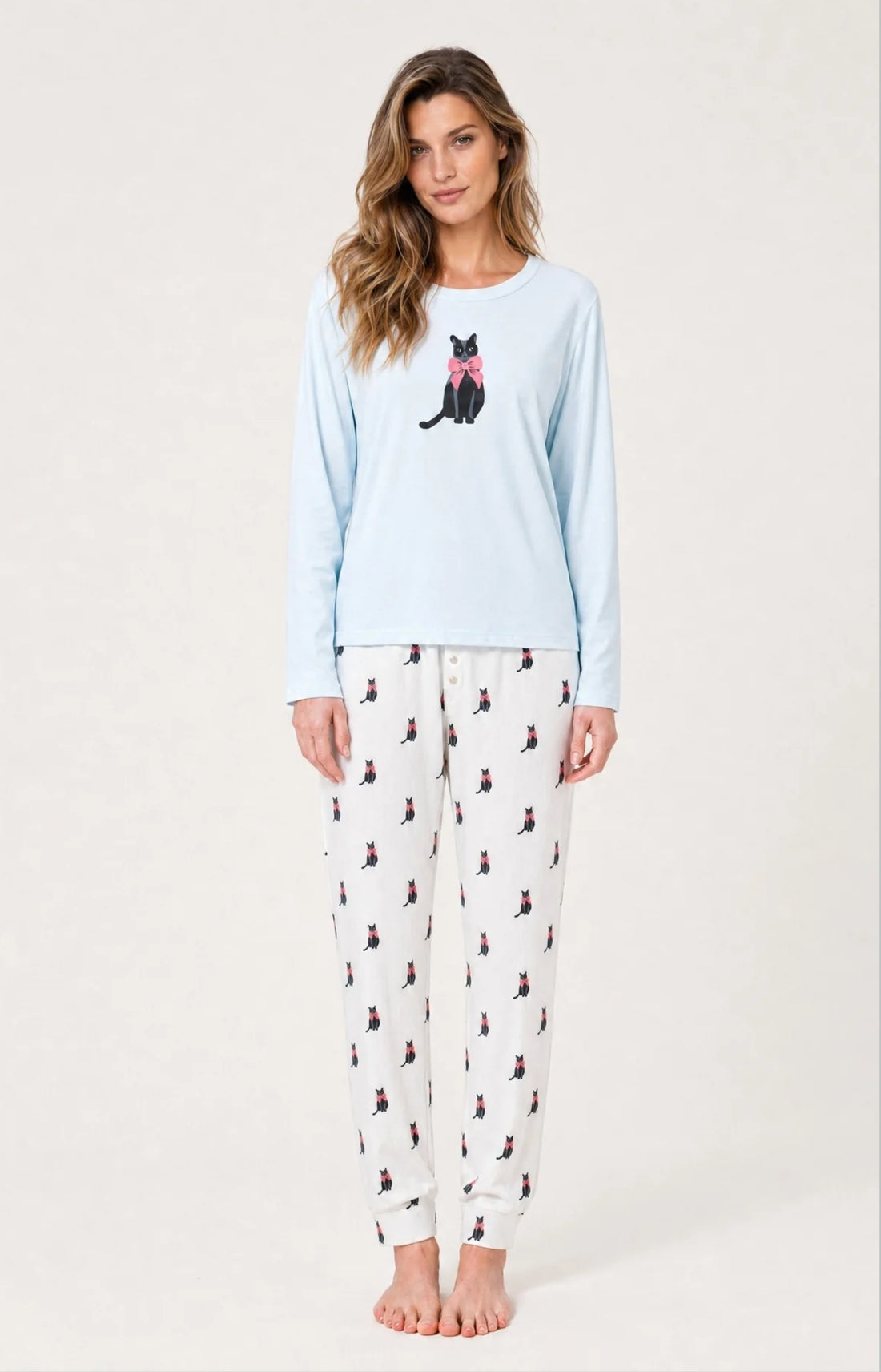 Pyjama en jersey de coton léger - Kitty