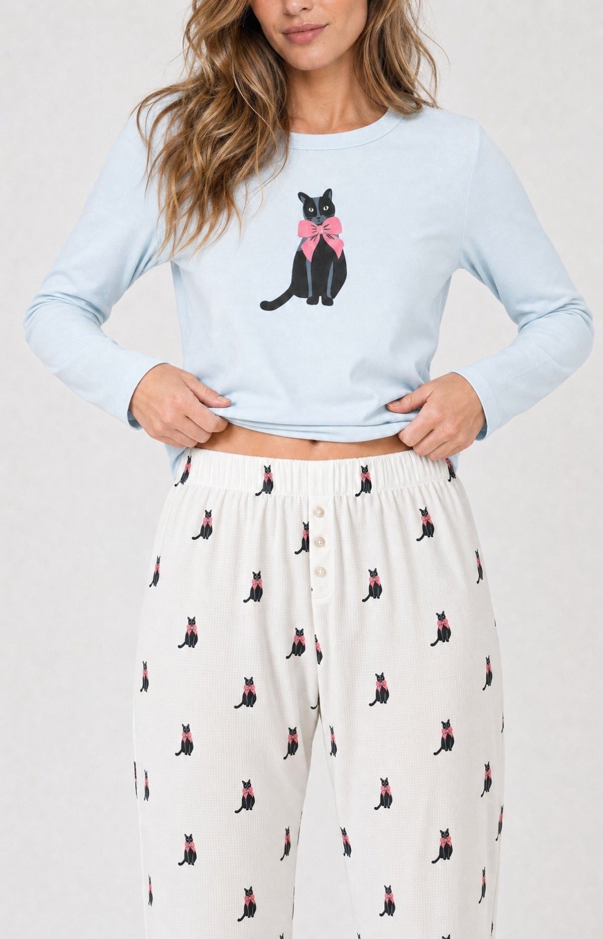 Pyjama en jersey de coton léger - Kitty