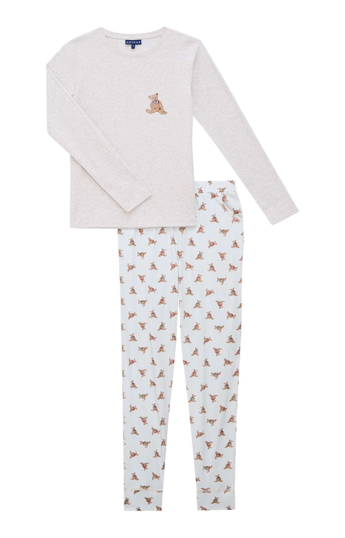 Pyjamas Femme Old Teddy IVOIRE 3