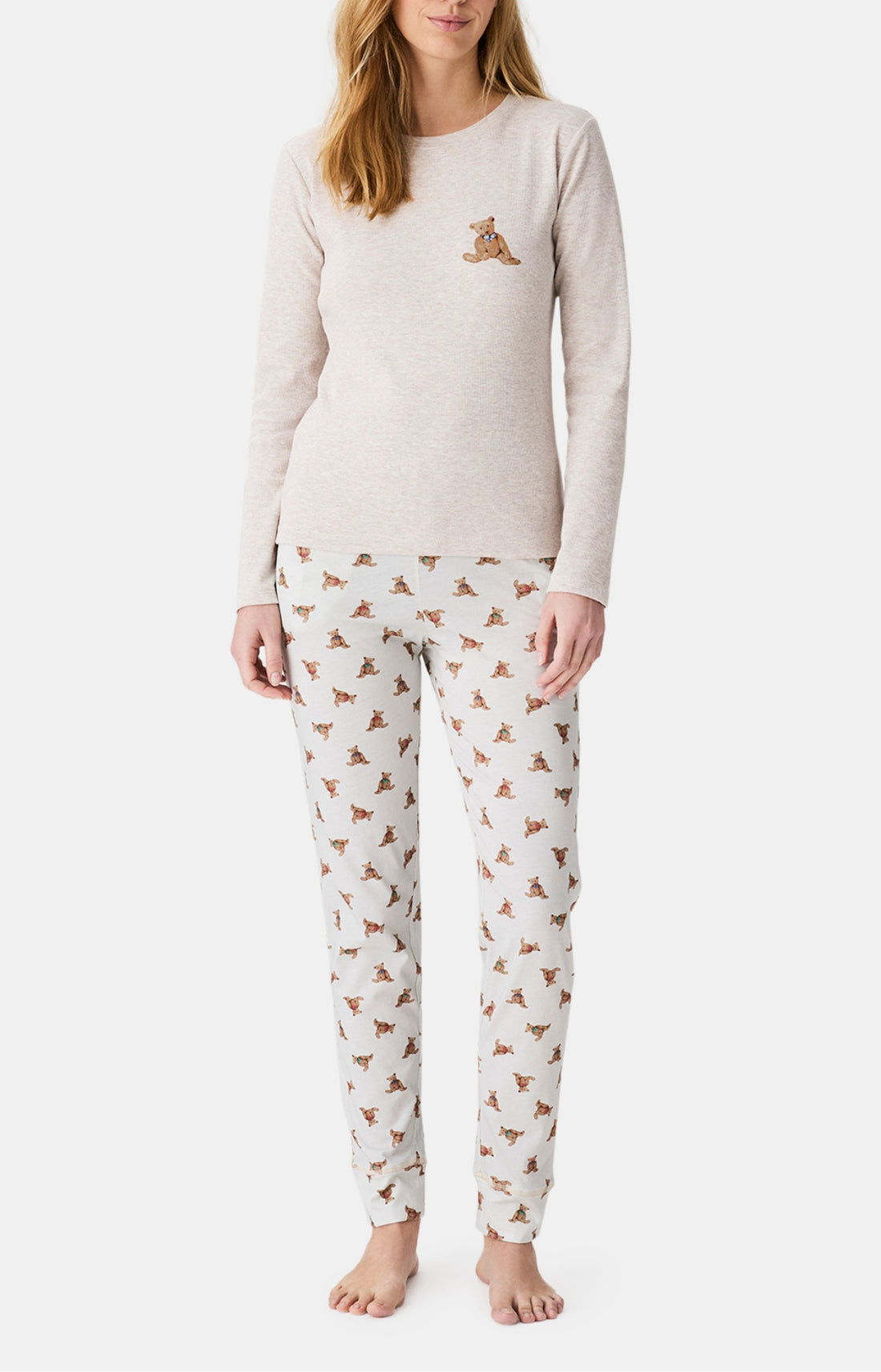 Pyjamas Femme Old Teddy IVOIRE 1