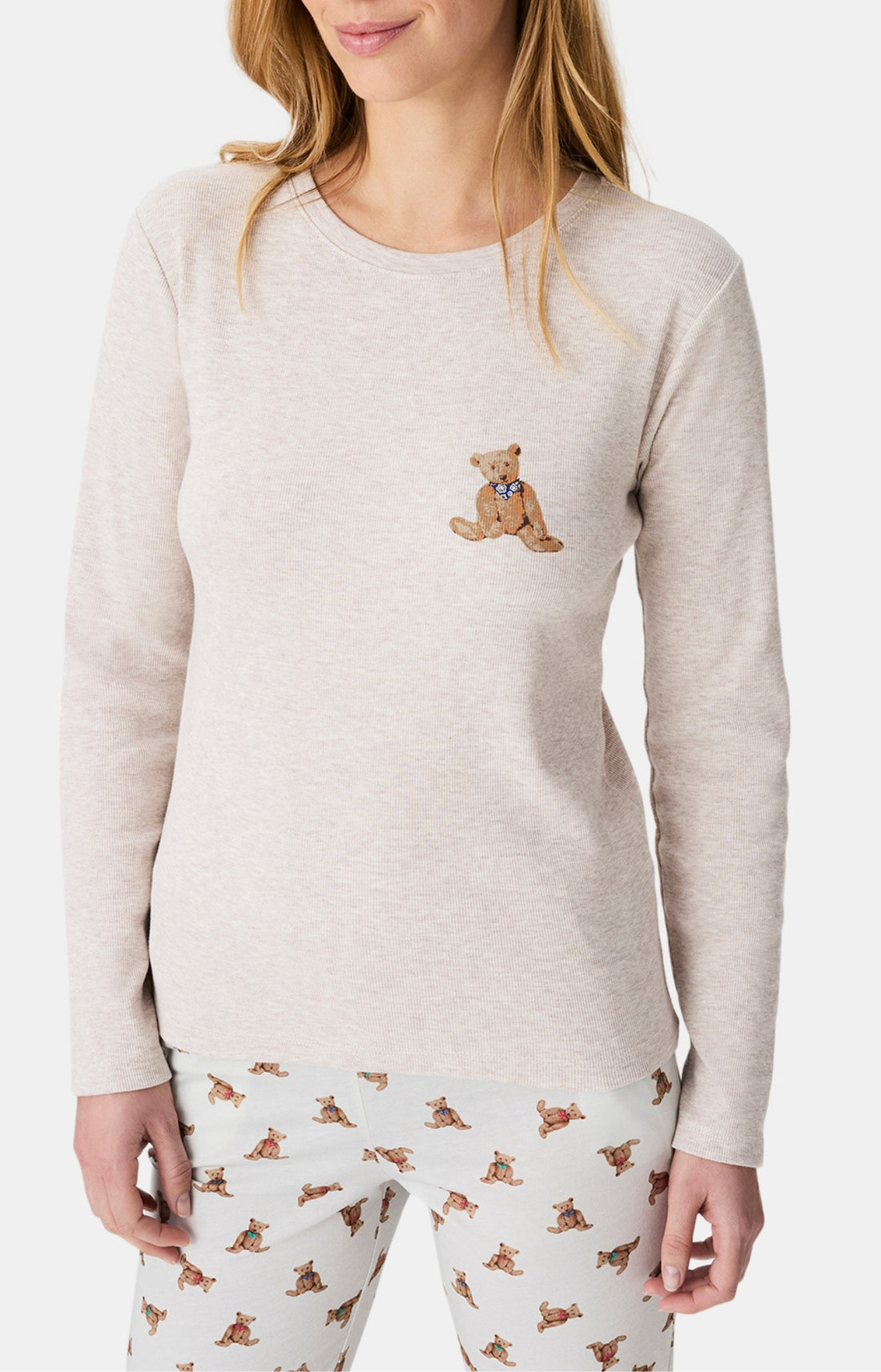 Pyjamas Femme Old Teddy IVOIRE 2