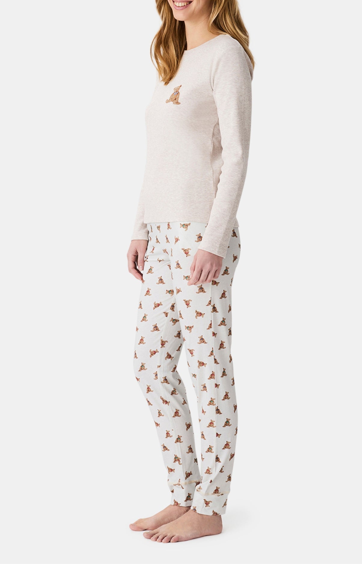 Pyjamas Femme Old Teddy IVOIRE 5