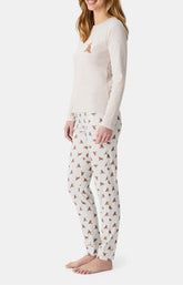 Pyjamas Femme Old Teddy IVOIRE 5
