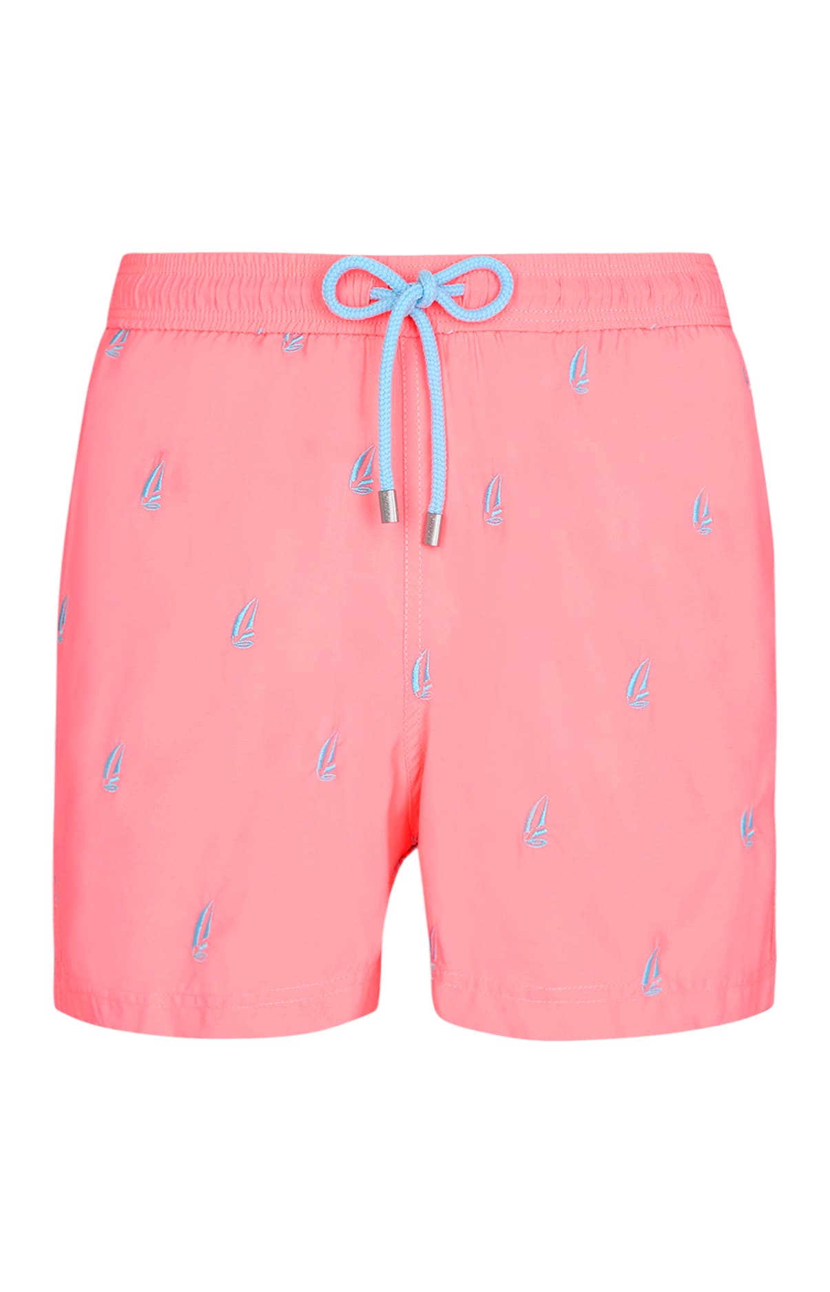 Short de bain Homme brodé bateau Rose 3