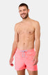 Short de bain Homme brodé bateau Rose 1