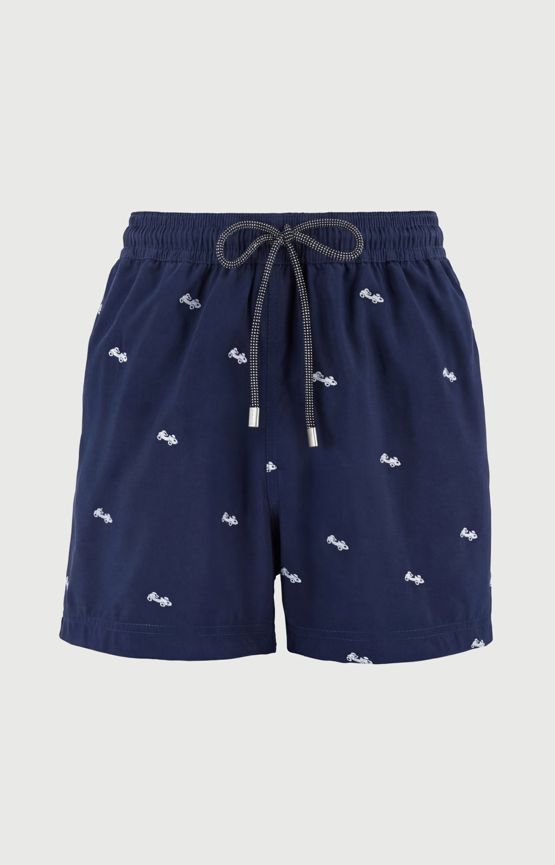 Short de bain homme Bolide Imprimé voiture formule 1 bleu et blanc 3
