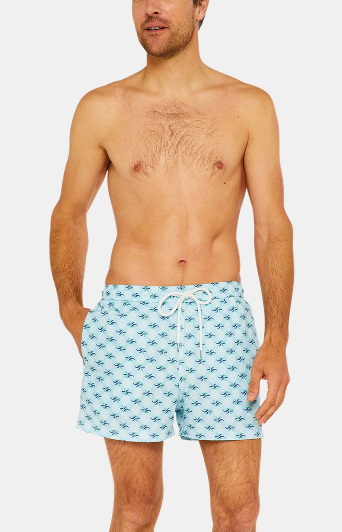 Pineapple swim shorts - Lagoon