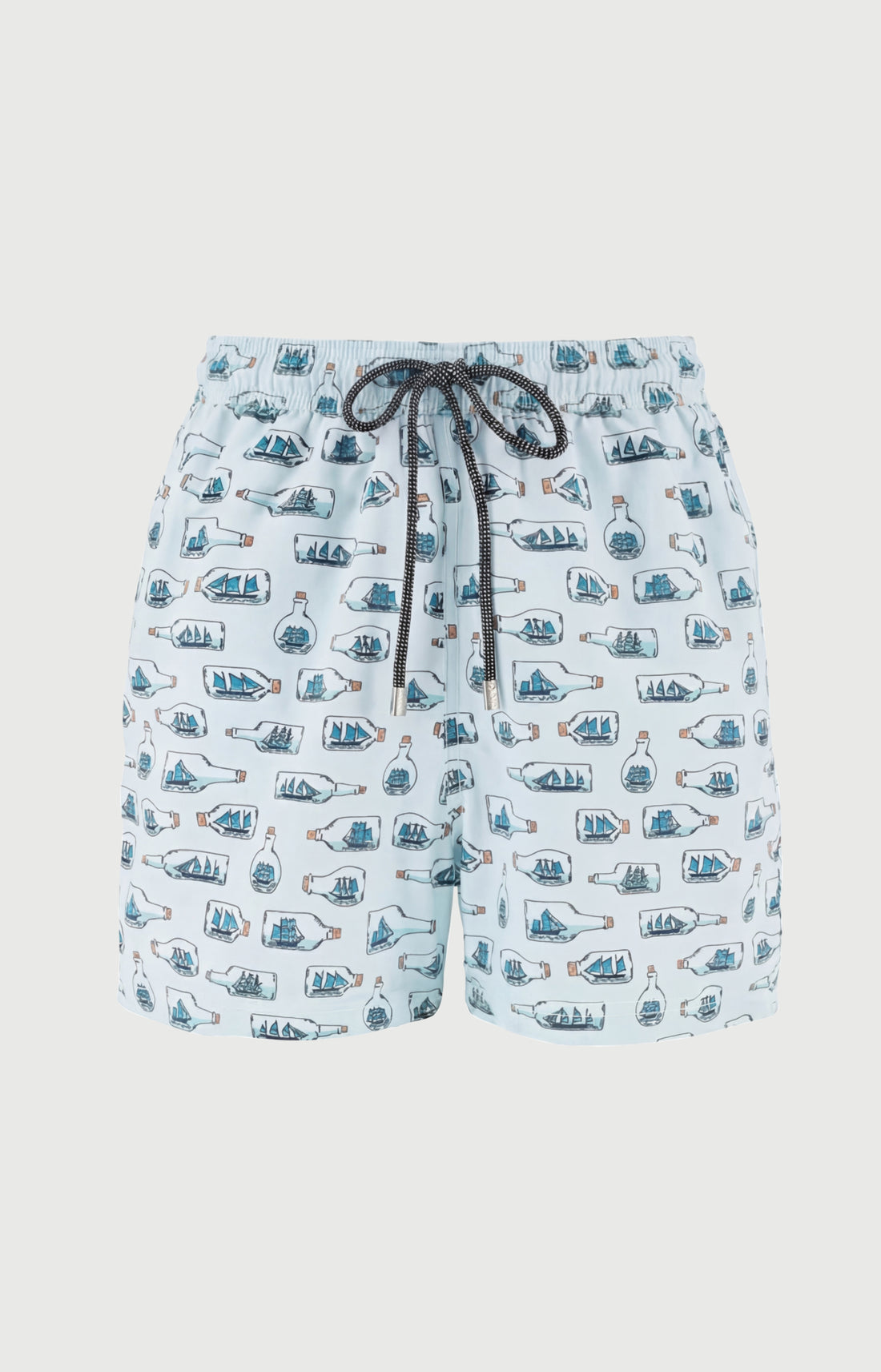 Short de bain homme Pyj à mât Imprimé bateaux bleus en bouteilles 3