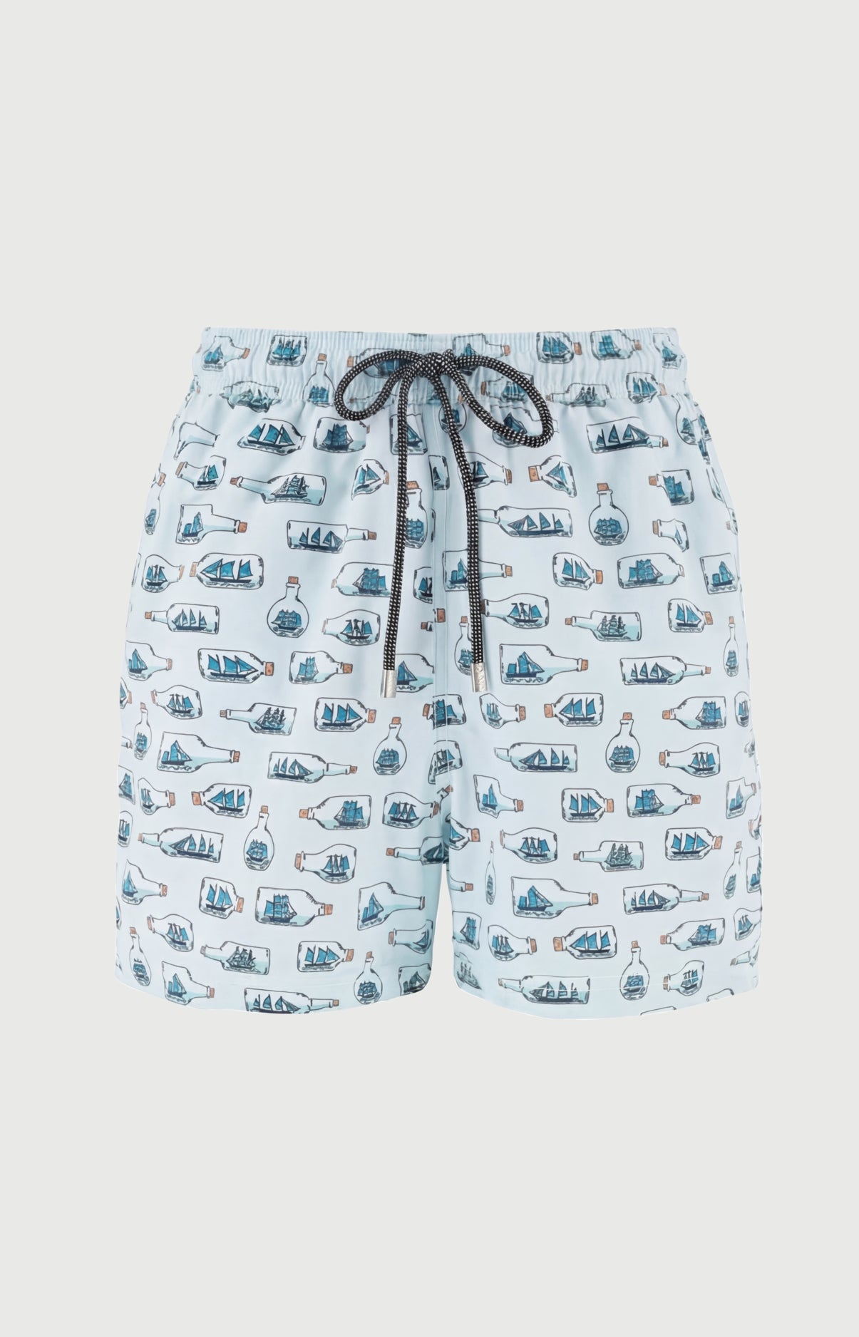 Short de bain homme Pyj à mât Imprimé bateaux bleus en bouteilles 3