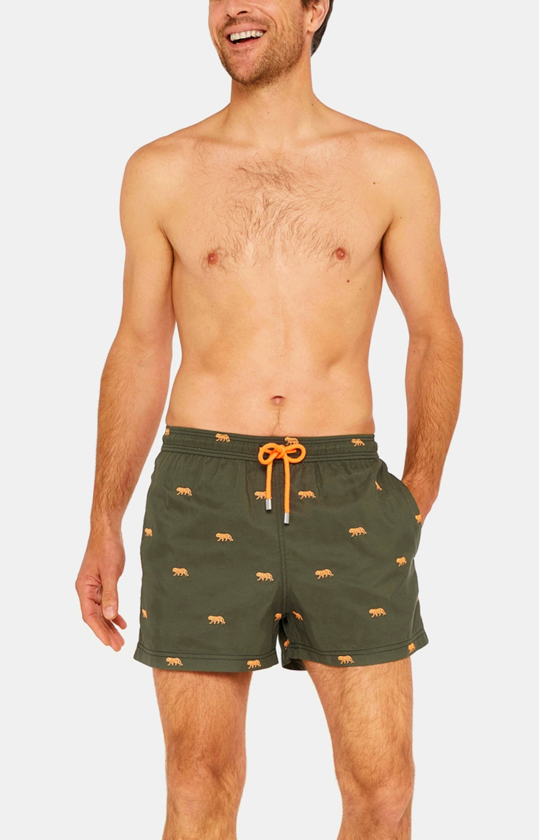 Short de bain Homme Petit Tigre Vert 1