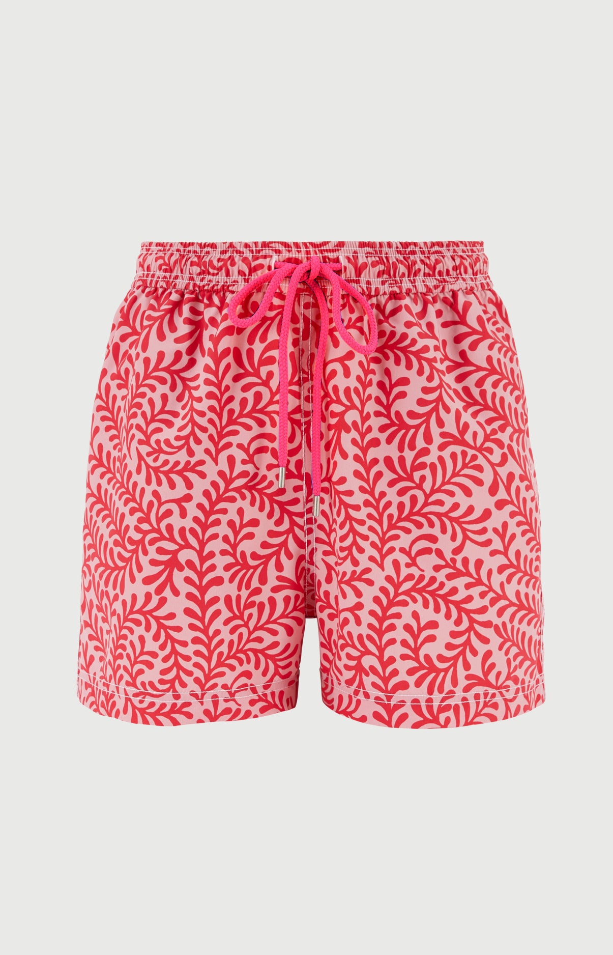 Short de bain homme Leaf Imprimé feuilles blanches 3