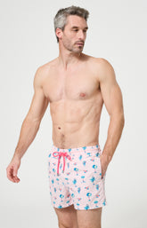 Short de bain homme Perroquet Imprimé perroquets et palmiers 4