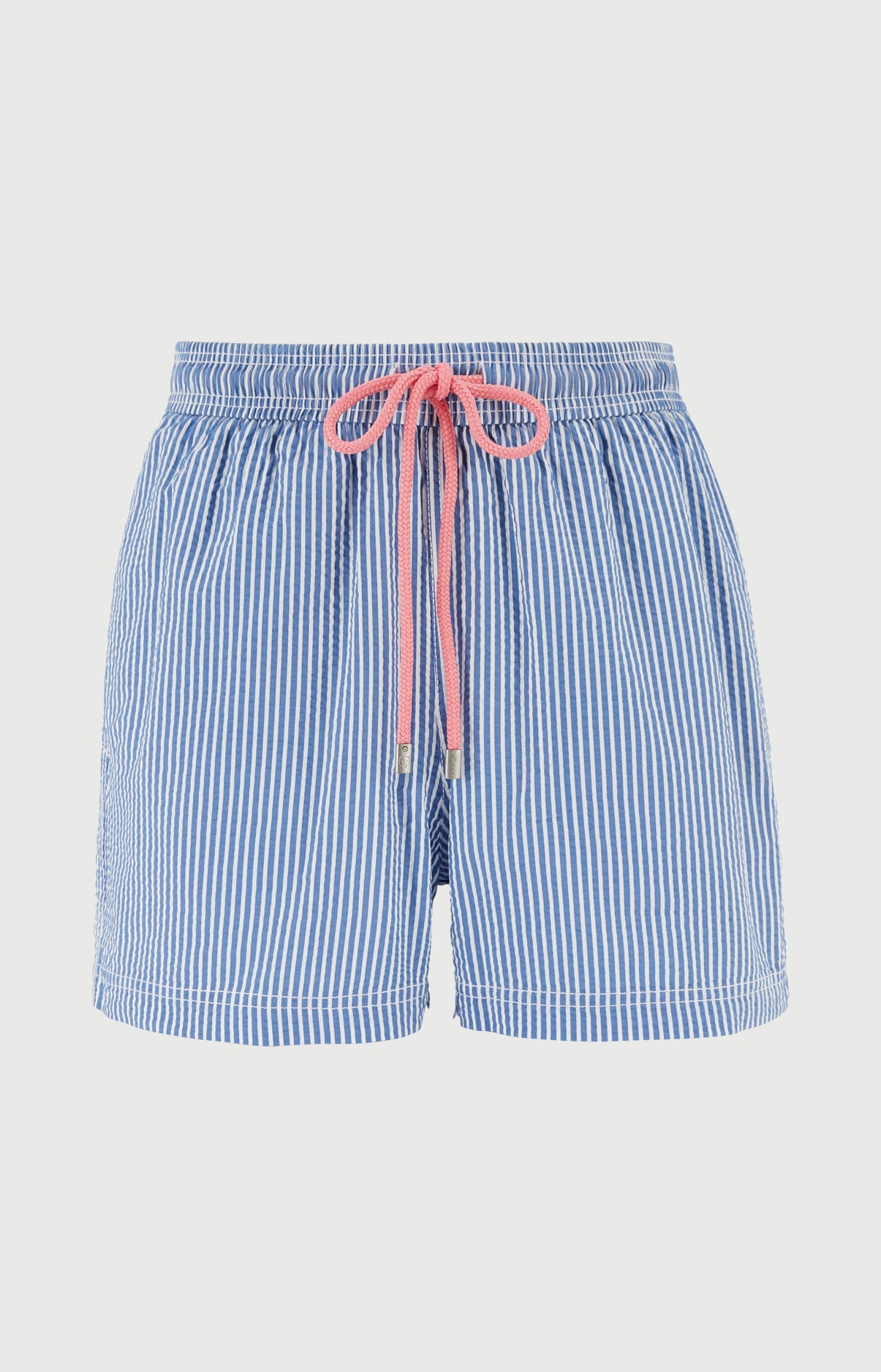 Short de bain homme Baptiste Imprimé rayures bleues et blanches 3