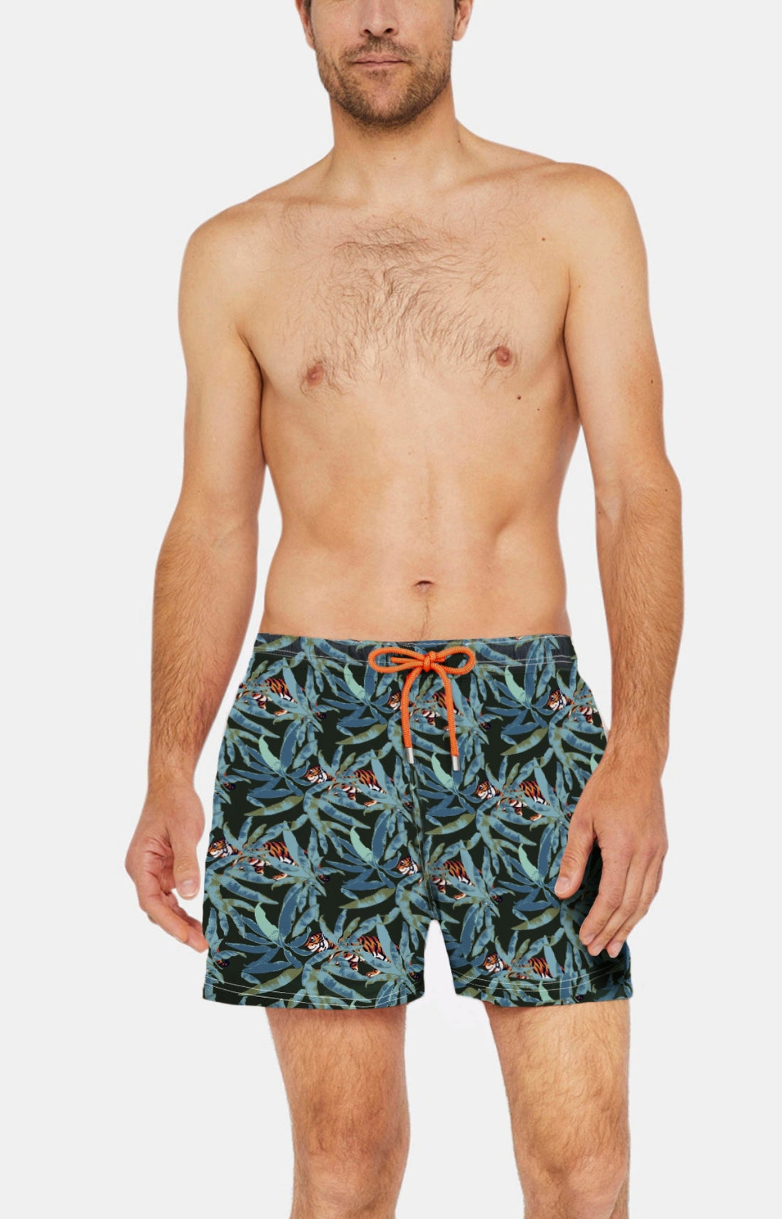 Short de bain Homme Tigre Vert 13