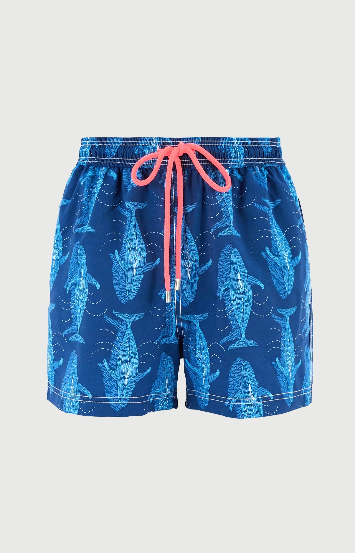 Short de bain homme Pacifique Imprimé banc de baleines bleues 3