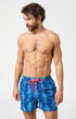 Short de bain homme Pacifique Imprimé banc de baleines bleues 1