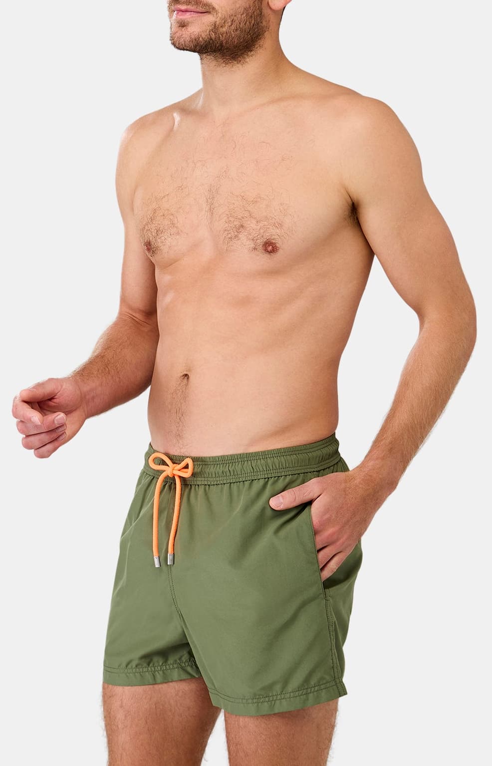 Short de bain Homme Kaki 5
