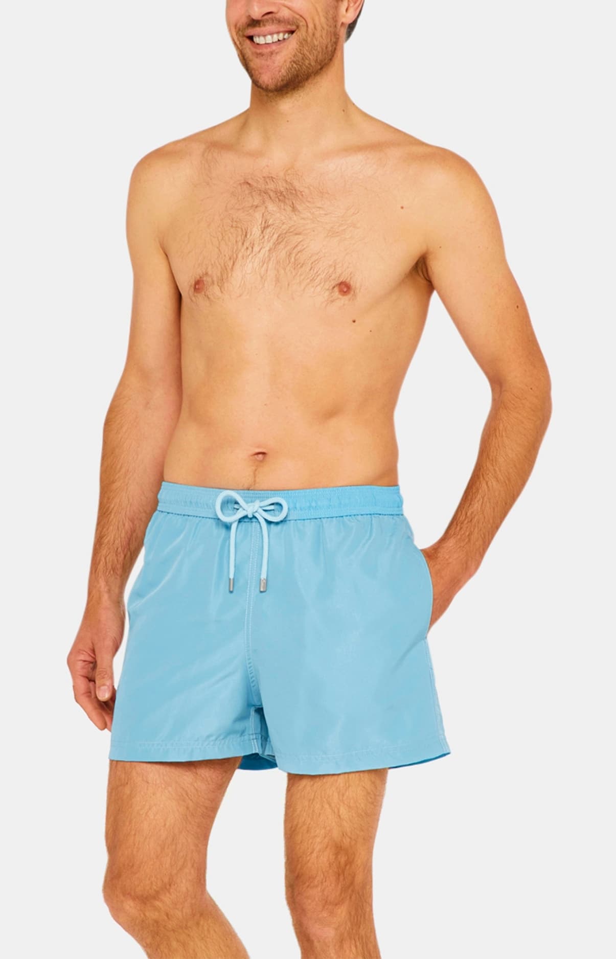 Short de bain Homme uni Pétrole 1
