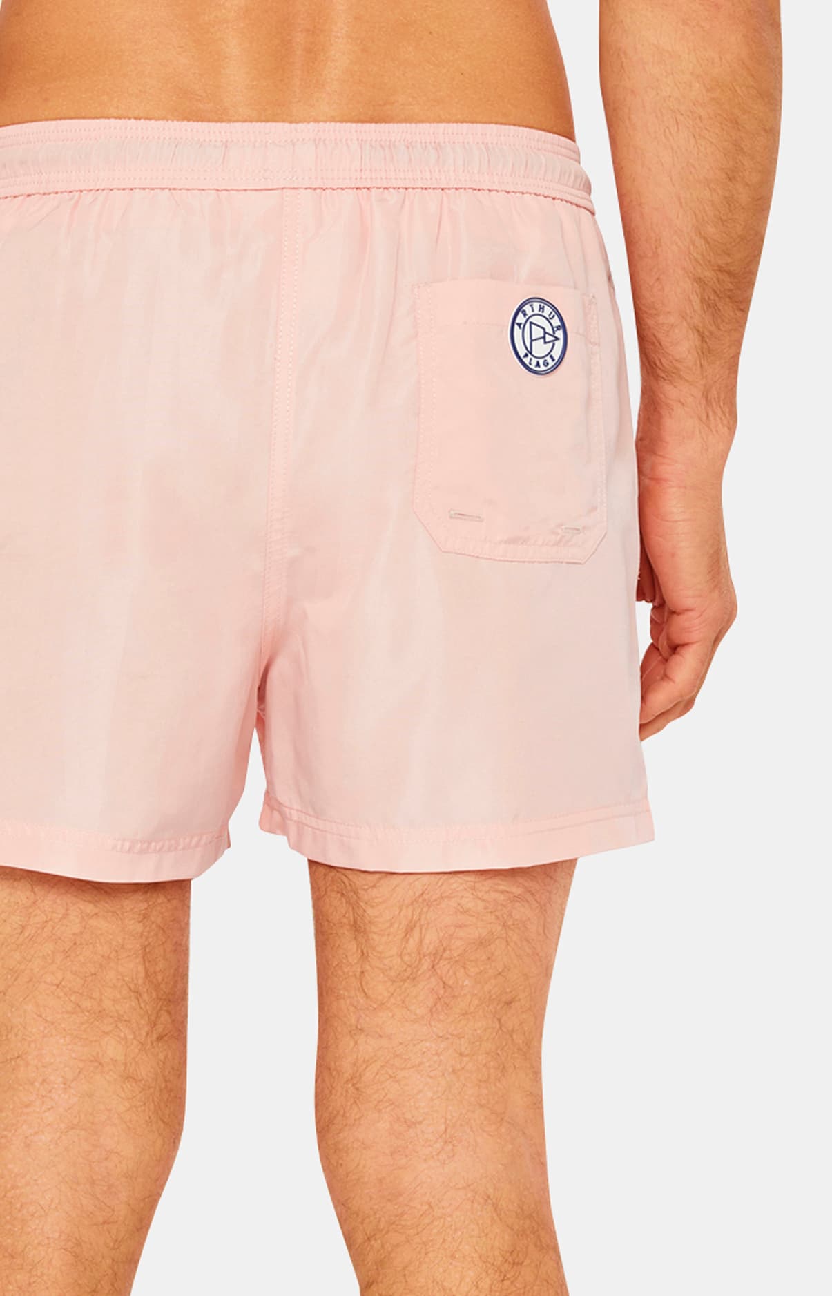 Short de bain Homme uni Rose 6