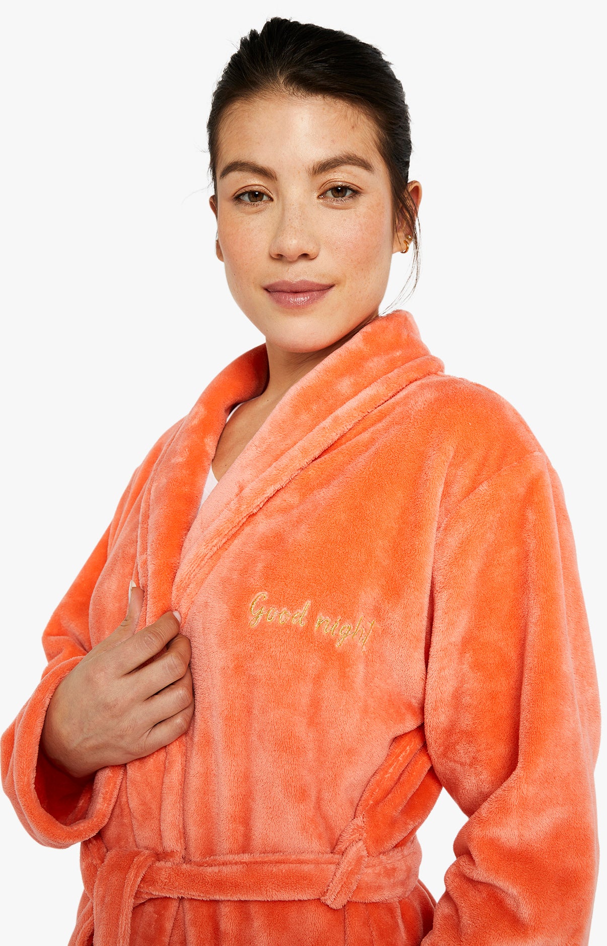 Robe de chambre polaire - Corail 6