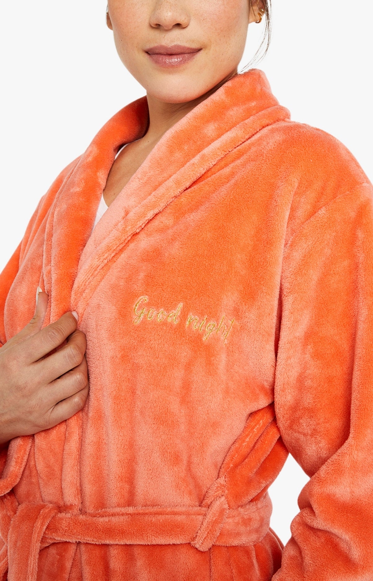 Robe de Chambre Femme polaire Orange 13