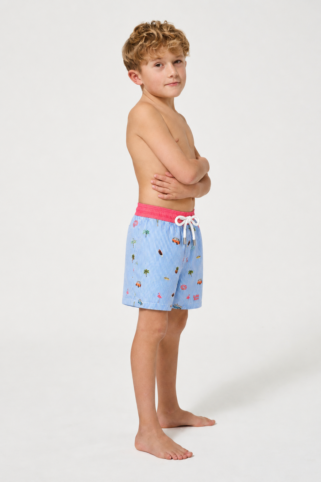 Short de bain enfant californie multicolores 3