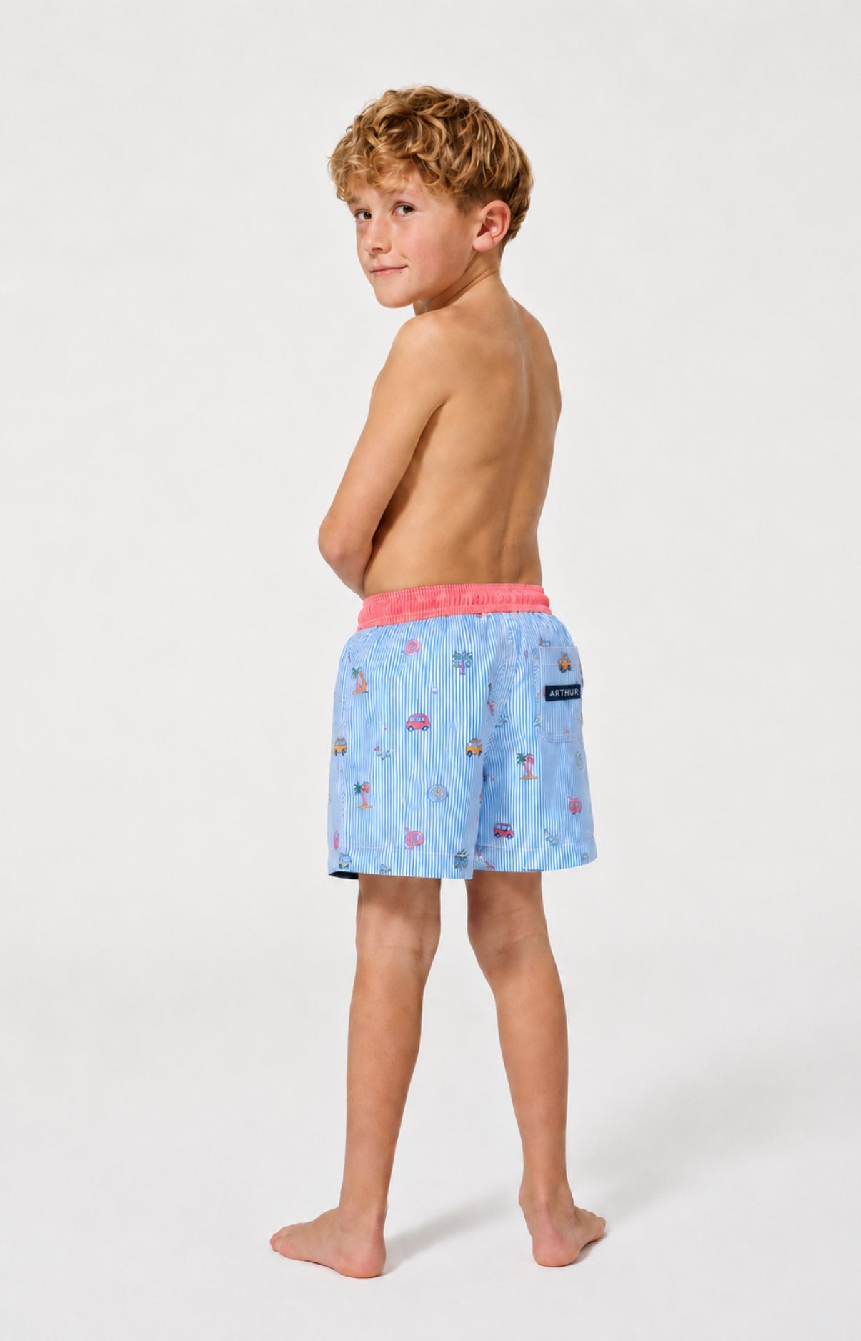 Short de bain enfant californie multicolores 4