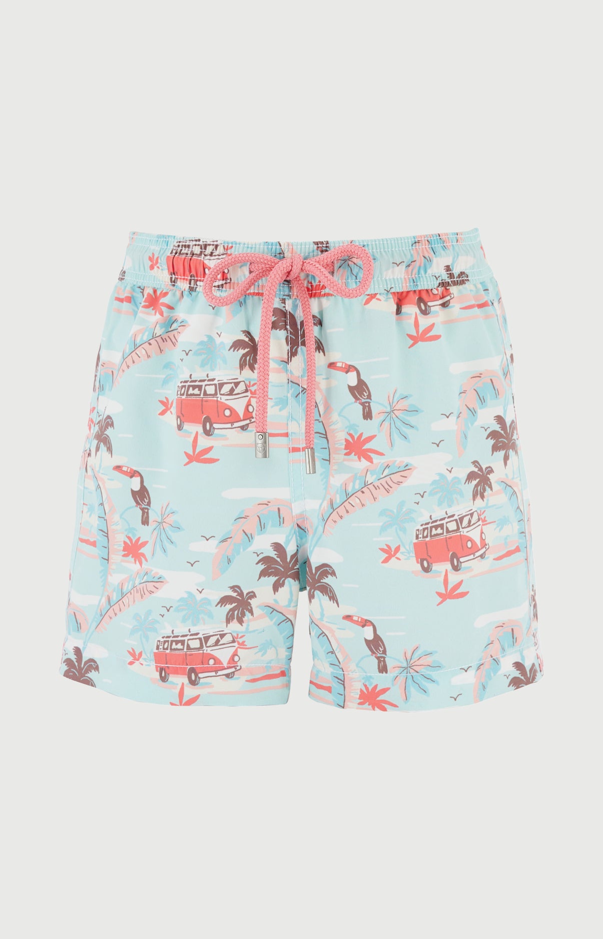 Short de bain enfant Van Life Imprimé vannes et palmiers multicolores 3