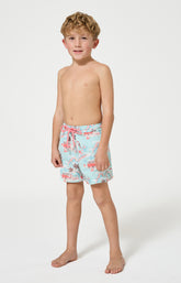 Short de bain enfant Van Life Imprimé vannes et palmiers multicolores 2