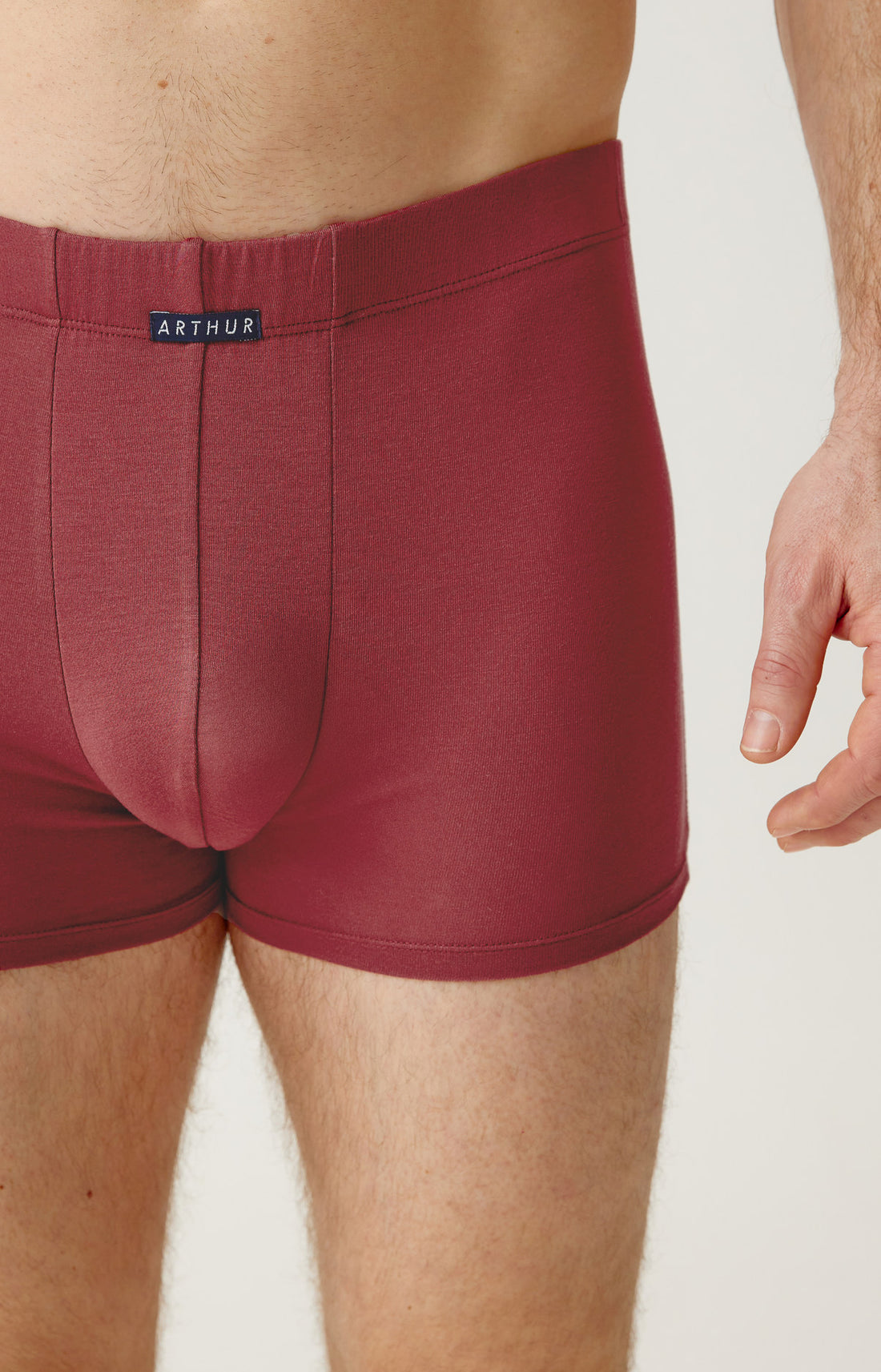 Boxer en modal bob bordeaux homme 1