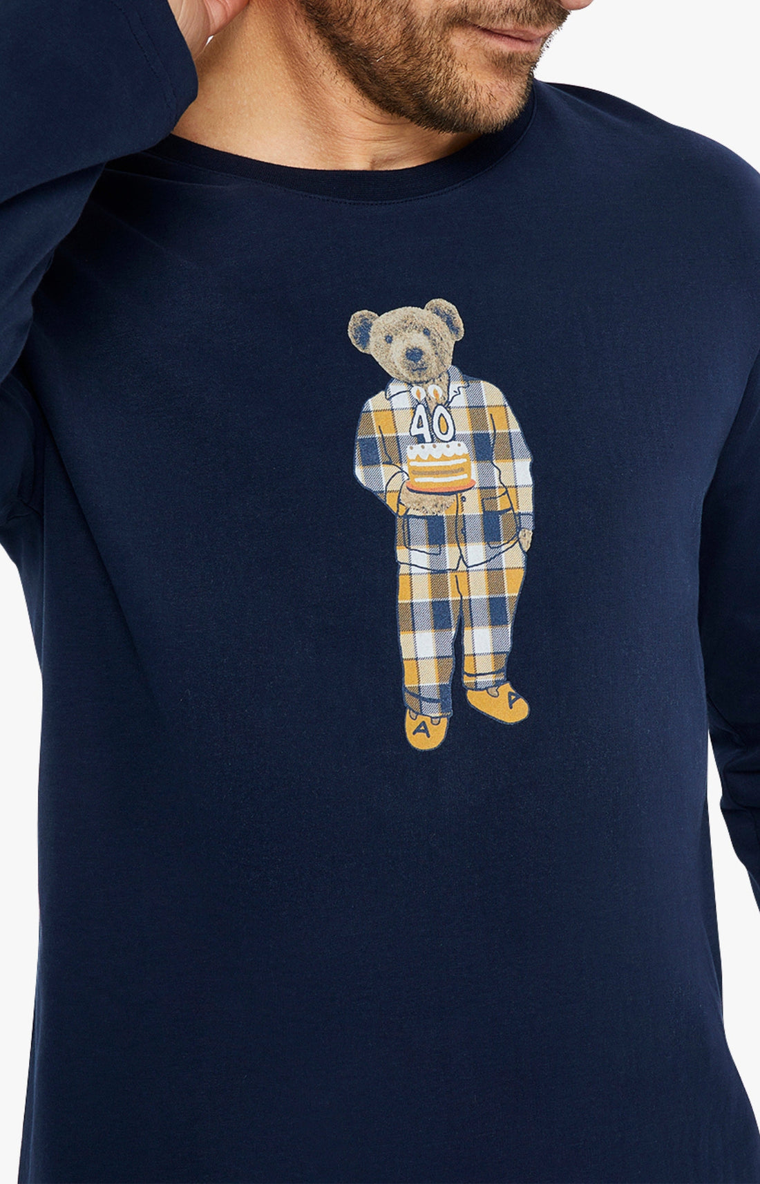 Pyjama long Homme Happy 40 Jaune 2