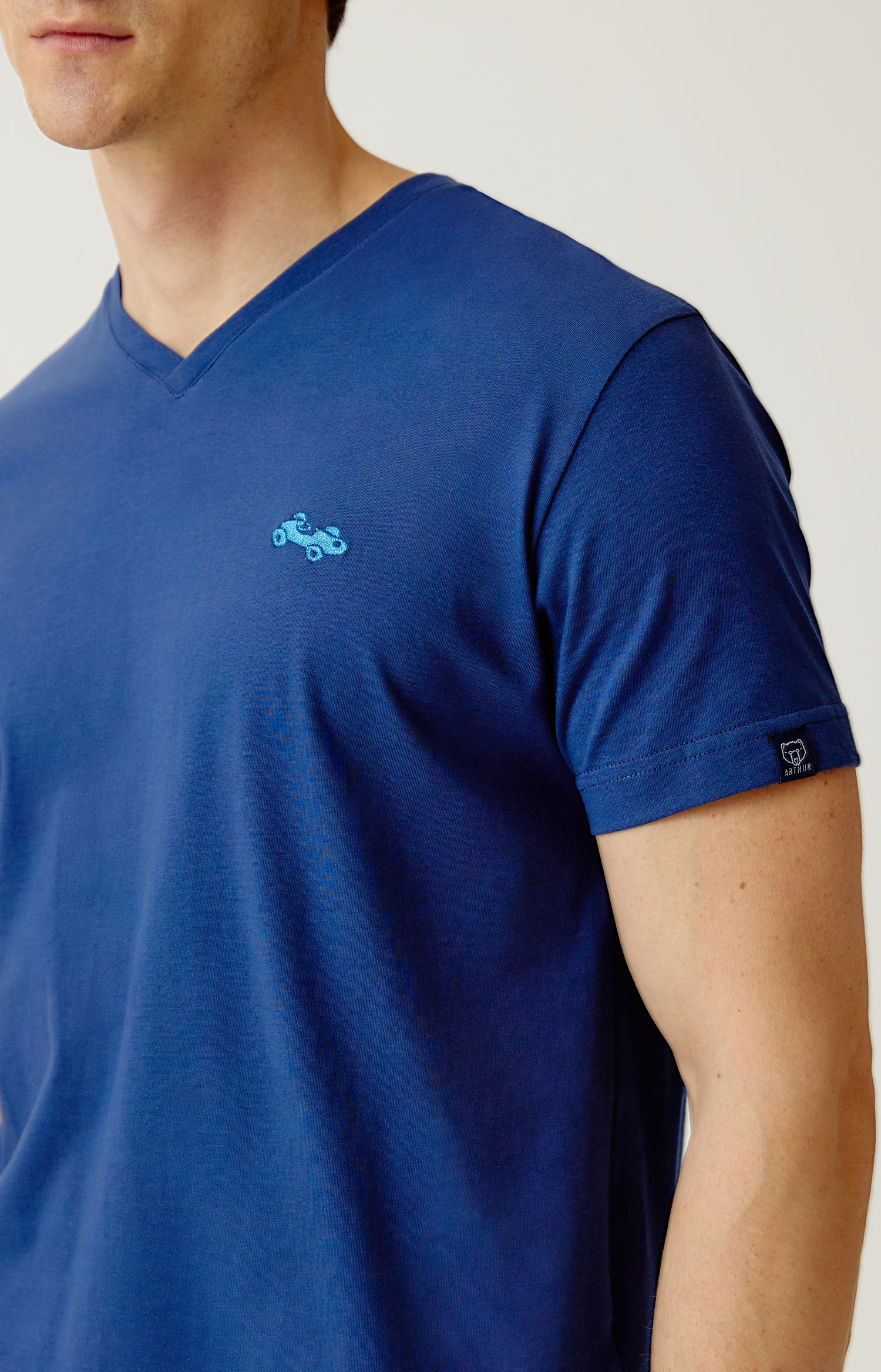 Pyjashort Homme marine et rayé 7