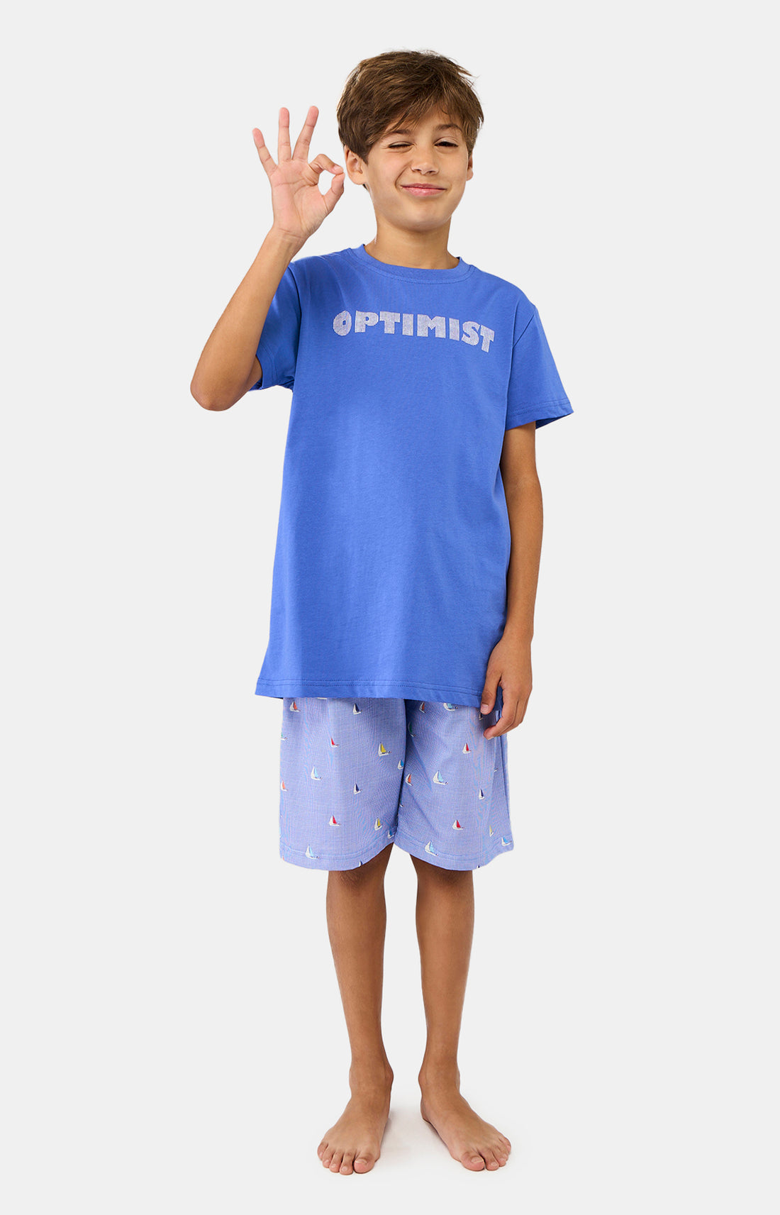 Pyjashort Enfant Boat Bleu 2