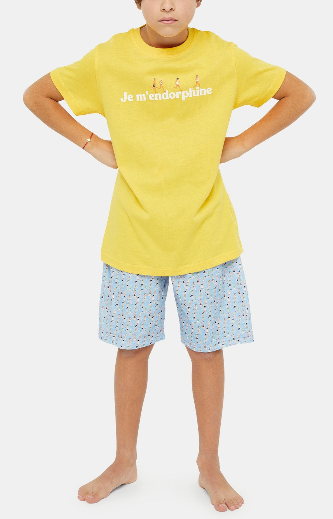 Pyjashort Enfant Marathon Bleu 1
