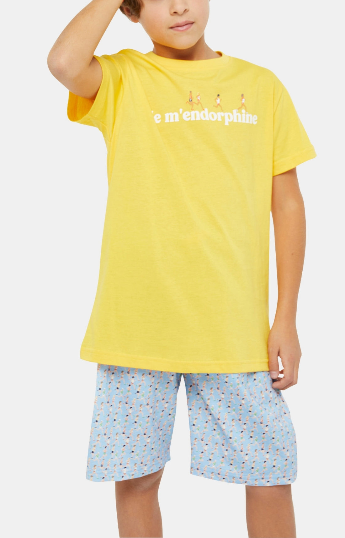 Pyjashort Enfant Marathon Bleu 2