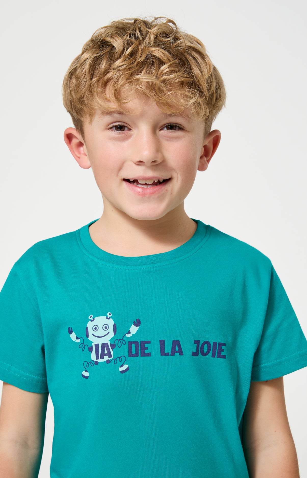 Pyjama Enfant IA de la joie Manches courtes Imprimé robots 2