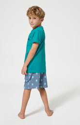 Pyjama Enfant IA de la joie Manches courtes Imprimé robots 6